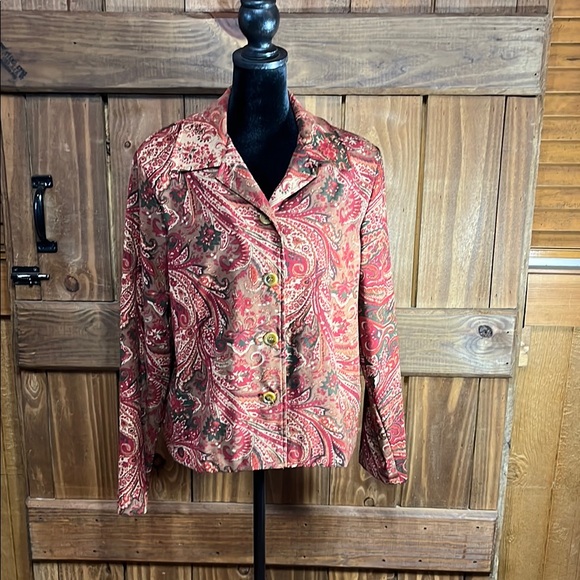 Briggs New York Jackets & Blazers - Vintage Briggs New York Petite Medium Paisley jacket